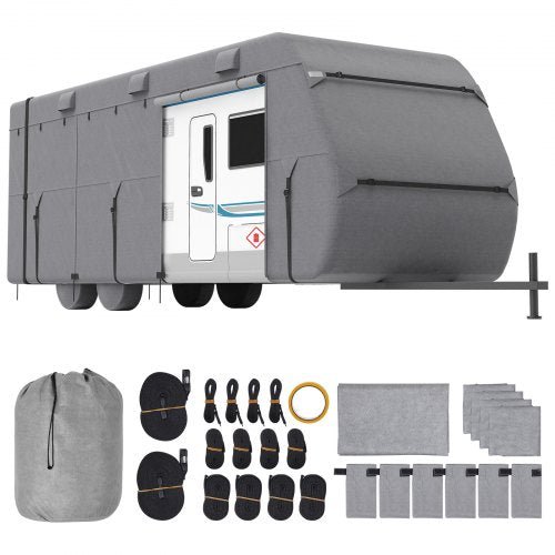 Bostome RV cover for 27-30 ft Class A campers made of durable non-woven fabric.