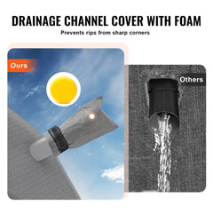 Bostome RV cover for 27-30 ft Class A campers made of durable non-woven fabric.