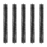 Bostome Gutter Brush with 4.33-inch diameter bristles for 5-inch gutters, five-pack set.