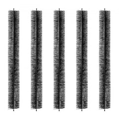 Bostome Gutter Brush with 4.33-inch diameter bristles for 5-inch gutters, five-pack set.