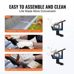 Bostome Gutter Brush with 4.33-inch diameter bristles for 5-inch gutters, five-pack.