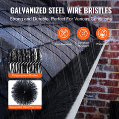 Bostome Gutter Brush Leaf Guard with 60ft length and 5.25-inch diameter for 5-6 inch gutters.