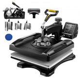 Bostome 8-in-1 heat press machine with a 15x15 inch platen for T-shirts and mugs.