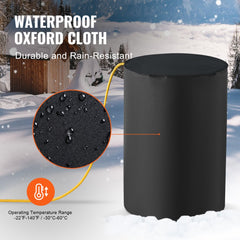Bostome 55-gallon drum heater with adjustable temperature blanket and insulated five-layer design.