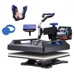 Bostome 15x15 heat press machine with digital control and swing away design for even pressure.
