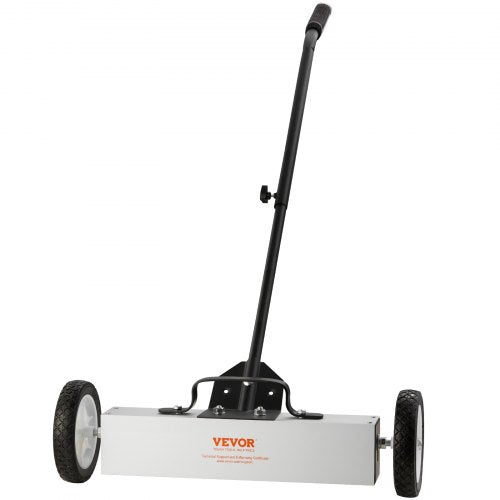Bostome 45 lbs rolling magnetic sweeper with 18-inch width and adjustable handle for easy use.