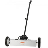 Bostome 45 lbs rolling magnetic sweeper with 18-inch width and adjustable handle for easy use.