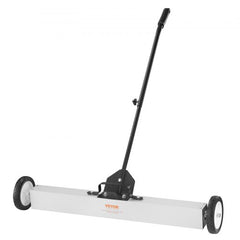 Bostome 55Lbs 24-inch rolling magnetic sweeper with black handle and wheels.