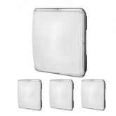 Bostome 150W LED canopy light with IP65 rating, 16500 lumens, and rust-resistant aluminum housing.