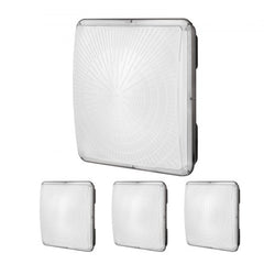 Bostome 150W LED canopy light with IP65 rating, 16500 lumens, and rust-resistant aluminum housing.