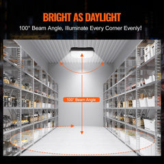 Bostome 150W LED canopy light with waterproof housing and 16500 lumens output for outdoor use.