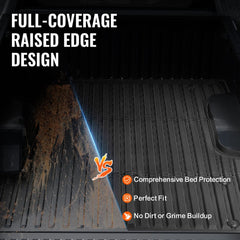 Bostome TPE truck bed mat for 2022-2024 Toyota Tundra with textured, non-slip surface.