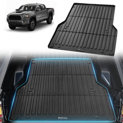 Bostome TPE truck bed mat for 2005-2023 Toyota Tacoma, featuring a textured, non-slip surface.