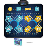 Two-player electronic dance mat with slip-proof surface and eight built-in songs for kids.