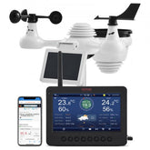 Bostome 7-in-1 Wi-Fi Weather Station with a 7" TFT display and wireless outdoor sensor.