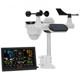 Bostome 7-in-1 Wireless Weather Station with 7.5" color display and multiple weather sensors.