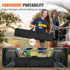 Bostome 100" 4K HD outdoor projector screen with a wrinkle-free surface and sturdy stand.