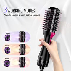 Bostome Ionic Hair Dryer Brush with a 2.95" oval barrel and ergonomic design for versatile styling.