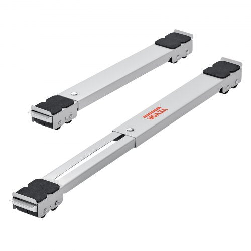 Bostome extendable appliance rollers in white, designed for moving heavy appliances easily.