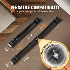 Bostome Extendable Appliance Rollers in carbon steel with large wheels for easy appliance movement.