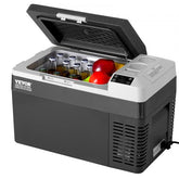 Bostome 25L portable car refrigerator freezer with a single zone and LED screen for temperature control.