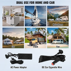 Bostome 32L portable car refrigerator freezer with dual zones for cooling and freezing.