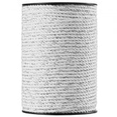 Bostome Electric Fence Polywire, 656ft long, black-and-white twisted design for high visibility.