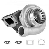Bostome GT3582R turbocharger with gasket kit for 2.5L-6.0L engines, featuring ductile iron housing.