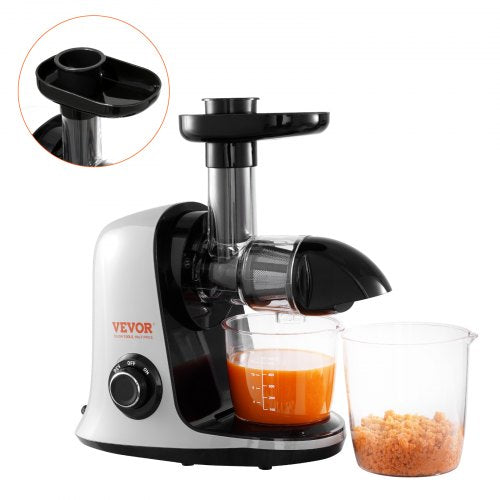 Bostome JS3001 cold press juicer with a sleek design and one-click disassembly for easy cleaning.