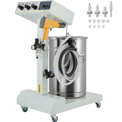 Bostome 40W 50L electrostatic powder coating machine with spray gun and control panel.