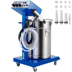Bostome WX-958 electrostatic powder coating machine with a 45L stainless steel hopper.