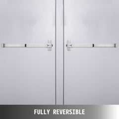 Bostome iron door push bar panic exit device with baking varnish finish, fully reversible.