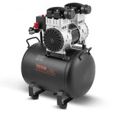 Bostome 10 gallon oil-free air compressor with a portable design and 90 PSI capability.