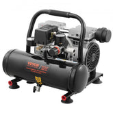 A compact 1-gallon oil-free portable air compressor with 90 PSI capacity and black tank.