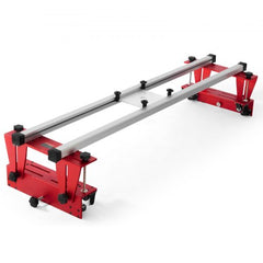 Bostome Router Sled with adjustable height and 64" length for flattening wood slabs.