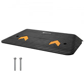 Bostome 3" rubber threshold ramp with non-slip surface and single channel for wheelchairs.