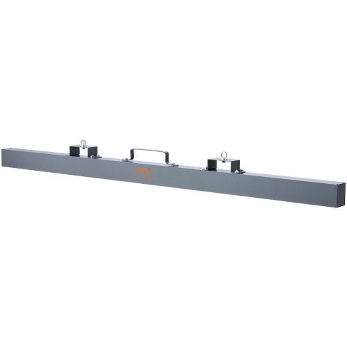 Bostome 120lbs Hanging Magnetic Sweeper with aluminum casing and steel handles for debris pickup.