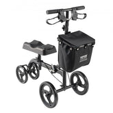 Bostome carbon steel knee scooter with adjustable height and all-terrain wheels for mobility.