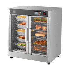 Bostome 5-tier hot box food warmer with adjustable shelves and tempered glass door.