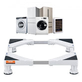 Adjustable stainless steel pedestal for washing machines, supporting up to 800 lbs.