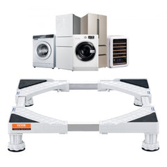 Adjustable stainless steel pedestal for washing machines, supporting up to 800 lbs.