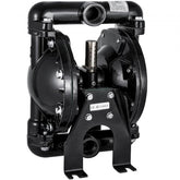 Aluminum air-operated double diaphragm pump with nitrile diaphragms and 22 GPM flow rate.