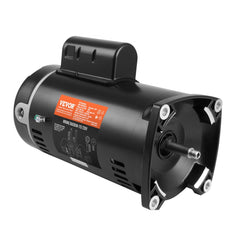 Bostome 1.5HP pool pump motor with black housing, 115/230V, 56Y frame, and 3450 RPM.