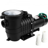 Bostome 1HP dual voltage pool pump with copper wiring and IPX5 waterproof construction.