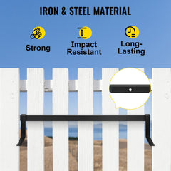 Stainless steel window box brackets with 35.4-inch span and 88 lbs weight capacity.