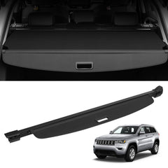 Bostome retractable cargo cover for Jeep Grand Cherokee, featuring durable nylon and aluminum frame.
