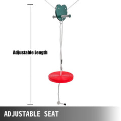 Bostome 100ft zipline kit with a stainless steel trolley and adjustable seat for outdoor fun.