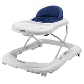 Bostome Foldable Baby Walker with adjustable height, anti-rollover design, and feeding tray.