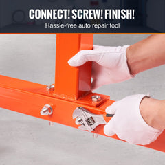 Bostome 1300 lbs engine stand with a 360° rotating head and durable cast iron construction.