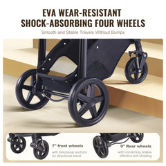 Black 2-in-1 stroller travel system with bassinet, adjustable canopy, and 5-point harness.